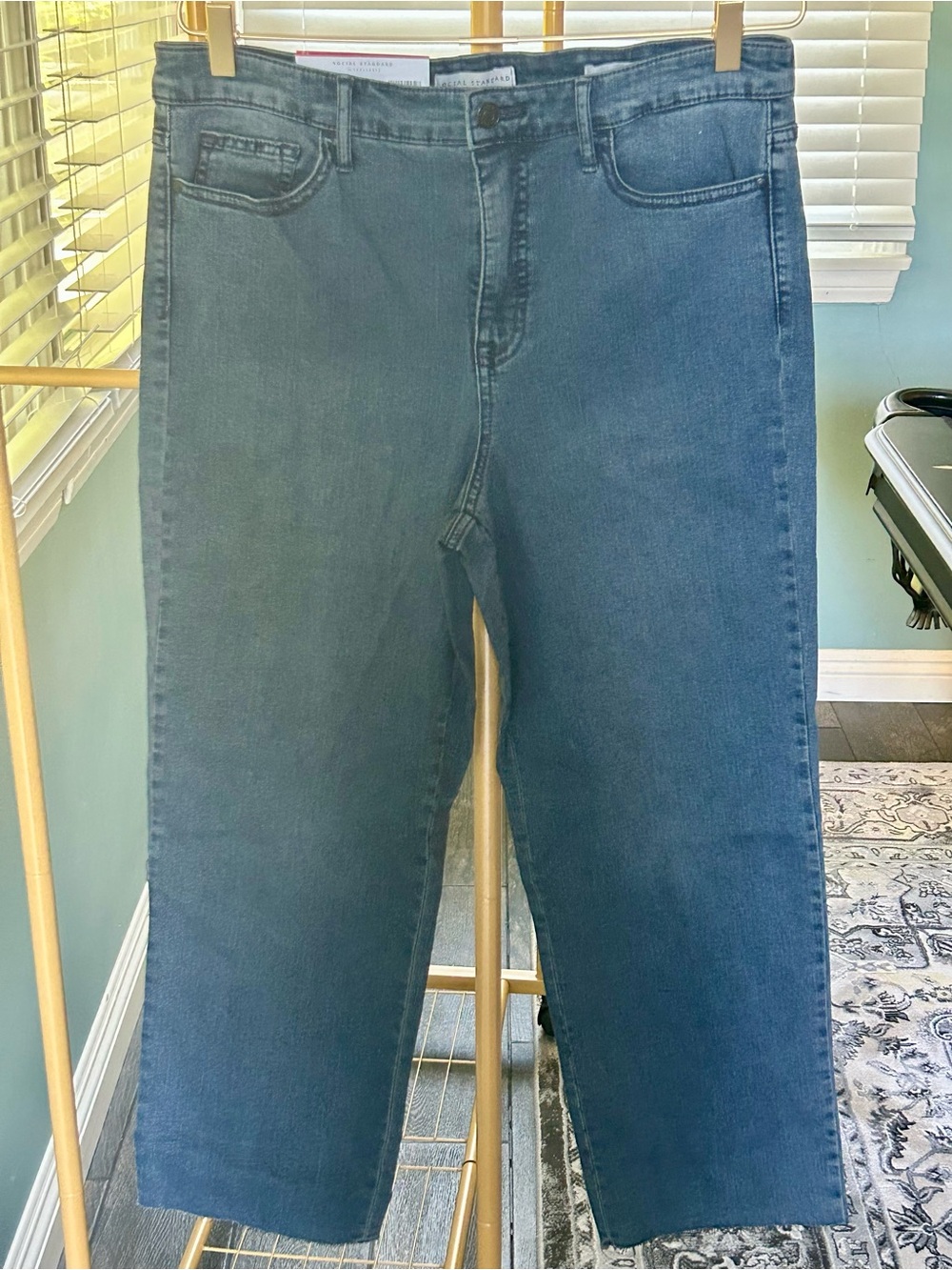 Social Standard by Sanctuary Classic women’s Blue Straight-Leg Jeans size 14 NWT